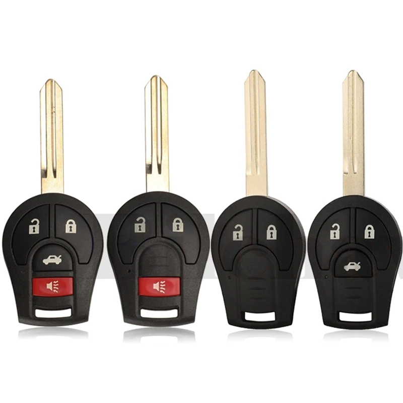 

Чехол для ключа дистанционного управления для автомобиля, 2/3/4 кнопок, для Nissan Sylphy Cube Juke Rogue Micra Qashqai Altima Maxima Sentra Versa