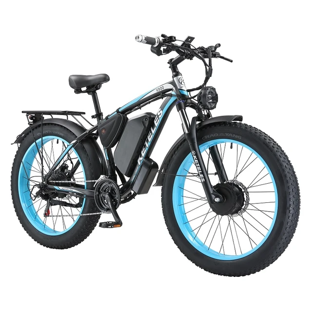 Bicicleta eléctrica de doble Motor, bici con batería de 23AH, Motor de  2x2000W, neumático ancho de 26x1000 pulgadas, 4,0 W, almacén de la UE y EE.  UU., precio al por mayor - AliExpress