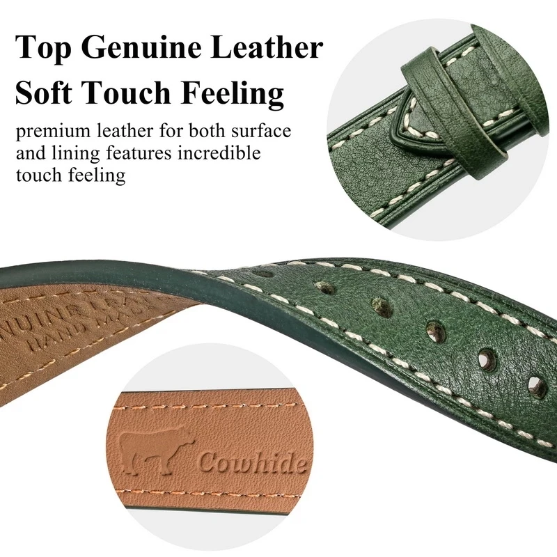 HEMSUT Italy Genuine Cowhider Watch Band For Men Vintage Soft Wrap Handmade Leather Wrist Straps Quick Release 22mm18mm20mm