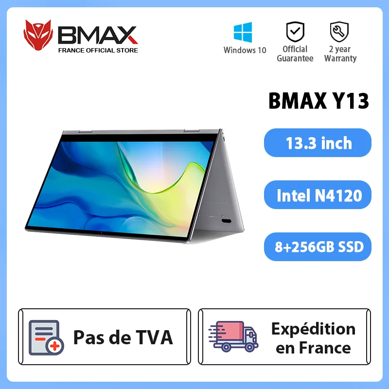 Fr Store Free Tax Bmax Y13 13.3 Inch Notebook Windows 10 8gb Lpddr4