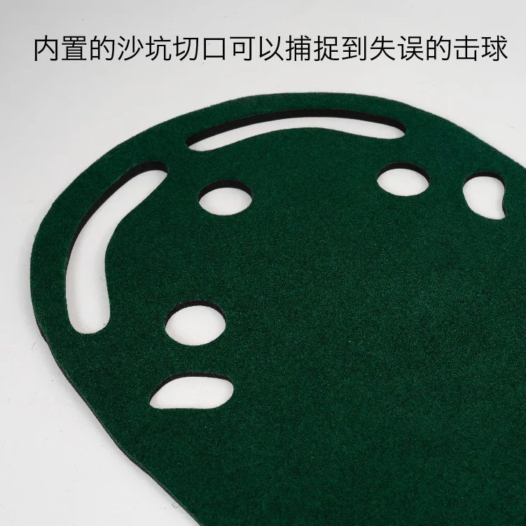 Factory direct cross-border golf pad training putting trainer indoor bigfoot green five-hole carpet