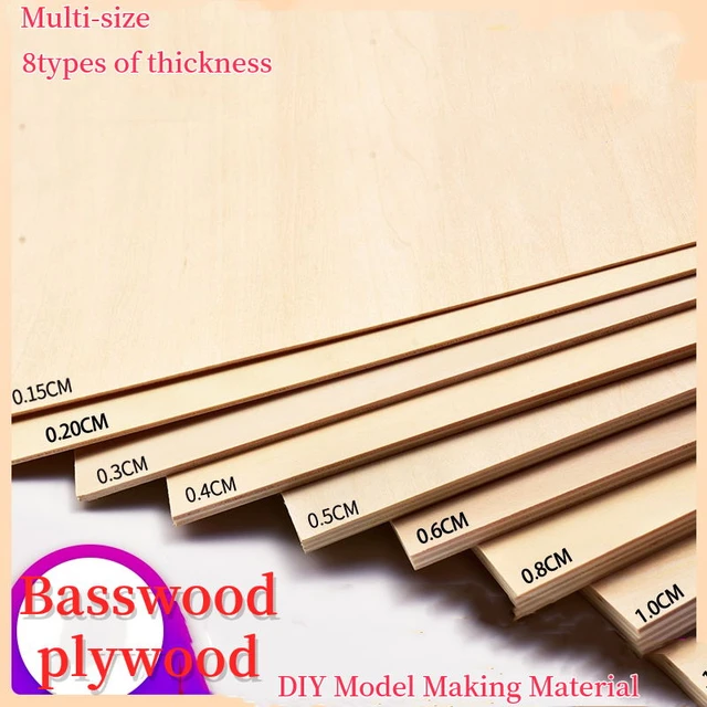 10PCS Plywood Basswood 300x300x3mm Lightweight Craft Board Unfinished Thin  Wood Sheets for Laser Cutting Engraving DIY Modeling - AliExpress