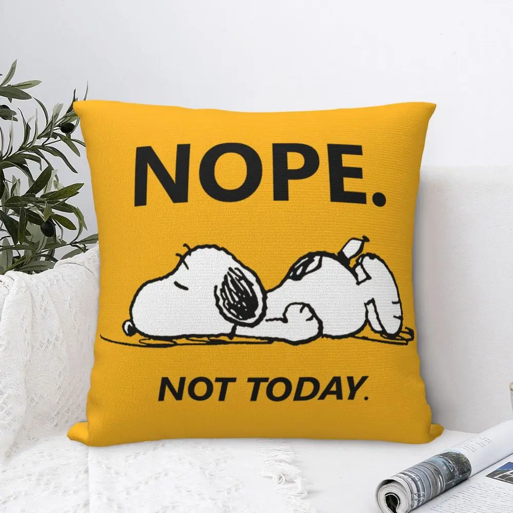 Description Picture 6 of itemCustom Cartoon Snoopy Throw Pillow Case Living Room Decoration Fashion Cushions Cover For Sofa Chair Square Polyester Pillowslip
