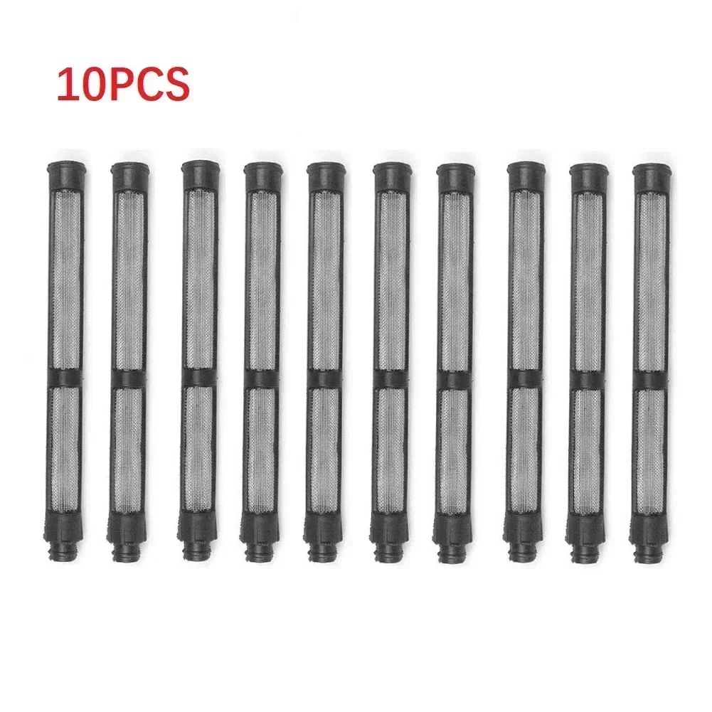 10pcs/set Black Airless Spray Pump Filter Grid 60 Mesh Replacement Mesh Filter For 390/395/490/495 Airless Spraying Machine