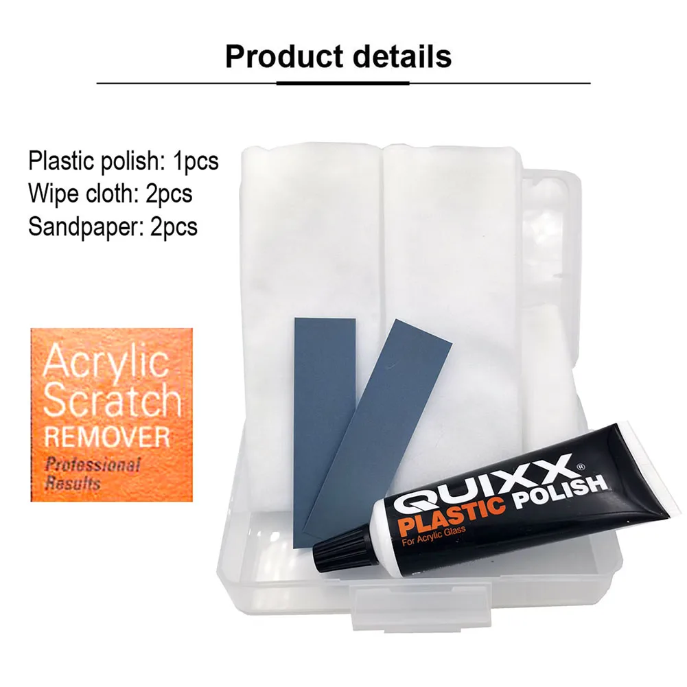 Germany QUIXX Acrylic Scratch Remover for Headlights, Rear lights,  Dashboard, Interior of Car Motorcycle Caravan Boat