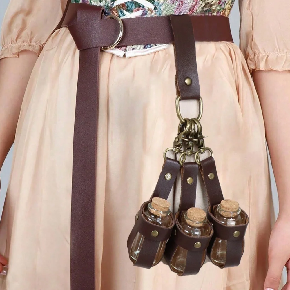 Ceinture Viking avec 3 Fioles de Potion – photo 4