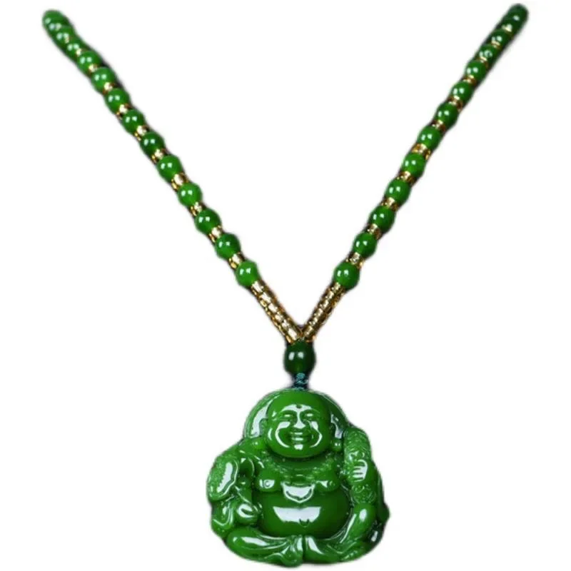 Een mini jade kraal Boeddha sleutelhanger roodbruin set van 6 stuks