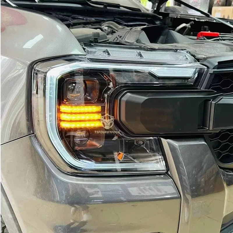 LED Scheinwerfer Scheinwerfer Abdeckung Trimm schutz für Ford Ranger t9  nächste Generation Wildtrak Sport Xlt Lampe Schutzhülle - AliExpress