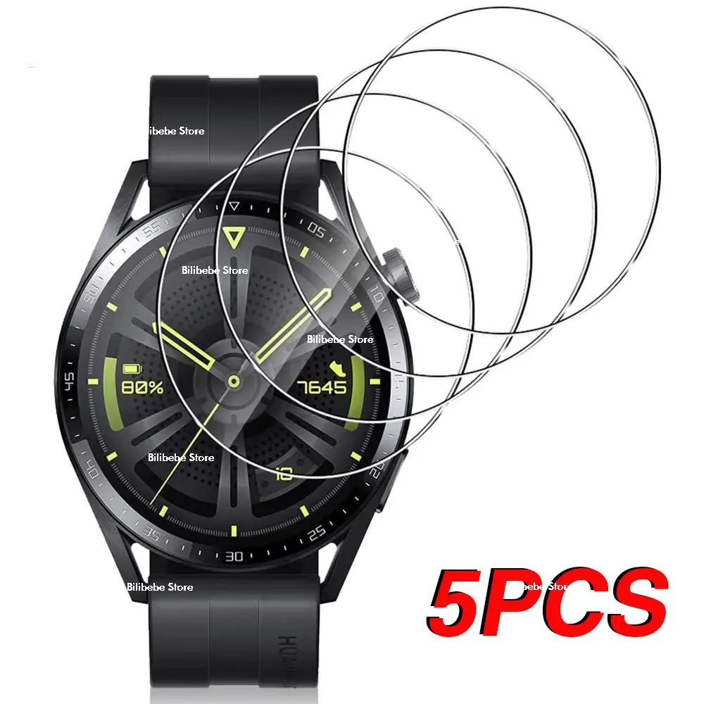 9H Tempered Glass For Huawei Watch GT 3 GT3 2 42mm 46mm 3 Pro Runner Screen Protector Protective film Smart Watch Accessories 20d protective film for huawei watch gt 3 gt3 2 42mm 46mm 3 pro smart watch soft screen protecto cover accessories not glass