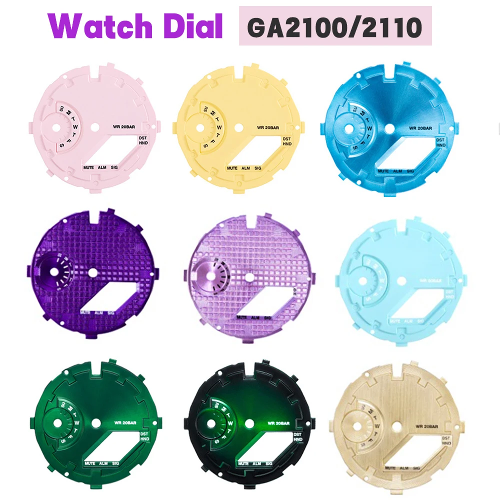 

GA2100 Watch Dial Watch Face Mod Kit Modification GA2110 Waffle Grid Sun Brust Metal Dial Watch Accessories