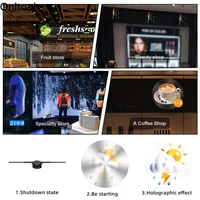 42-100CM 3D Hologram Fan Projector Wifi Display Advertising Logo Light Led Sign Holographic Lamp Three-Dimensional Projectors 4