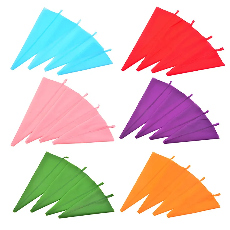 Reusable Silicone Pastry Bags for Cupcake Decorating and Baking