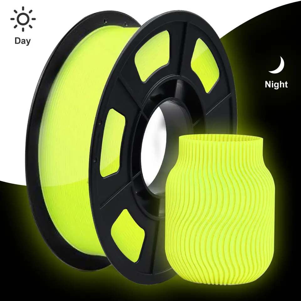 DIY Christmas Gift, 1.75mm PLA Luminous 3D Printer Filament, 200g(0.44L）Spool, Glow in the Dark, for Most FDM Printers image 17
