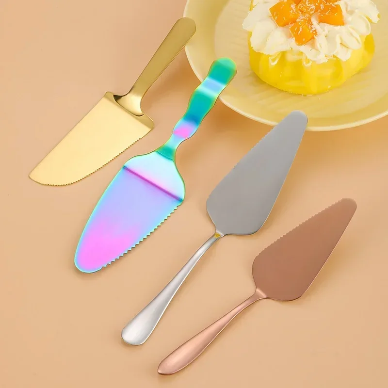 Pie Server Cake Spatula Cheese Pizza Cutter Stainless Steel Cake Cutter Divider Baking Tools Bakery Kitchen Utensil Cake Tools