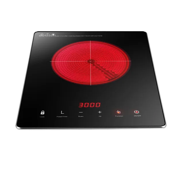 Household Ceramic Cooker 3000W Embedded Induction Cooker 24 hours timing Metal package edge Kitchen Cooking Machine 2