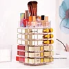 53 Lattices Acrylic Lipstick Tower 360 Degree Rotating Makeup Lip Gloss Storage Rack Nail Polish Organizer Cosmetic Display Case 1