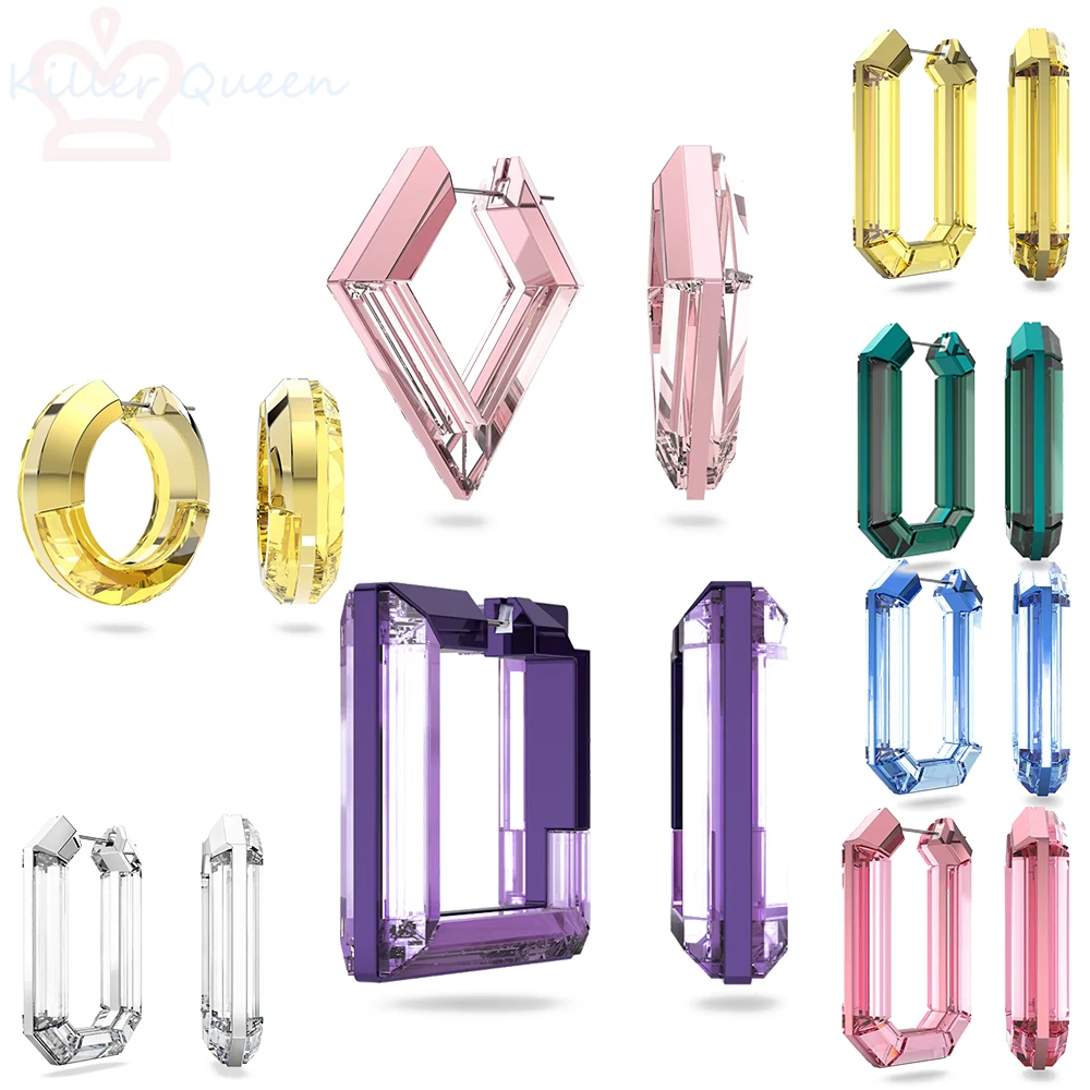 

Новинка 2024, ювелирные изделия с кристаллами, блестящие аксессуары, серьги с кристаллами, красивые кольца и ожерелья, модные комплекты