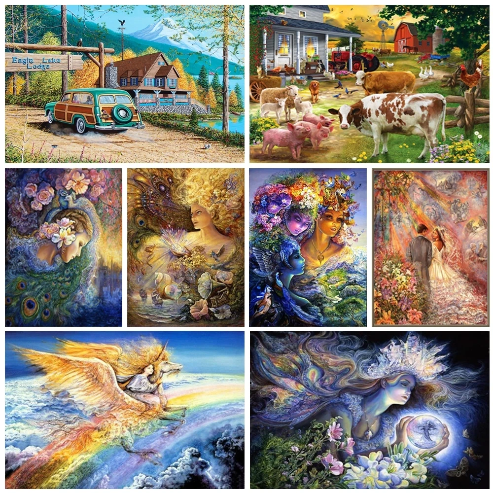 

DIY 5D Diamond Painting Dream Girl Full Diamond Embroidery Mosaic Art Picture Rhinestone Painting Cross Stitch Kit Home Decor