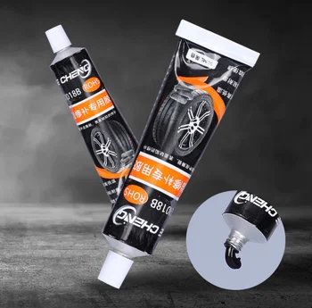 30/50ml Waterproof High Temperature Resistant Tyre Repair Liquid Black Strong Rubber Glues Adhesive Glue Car Repairs Tools