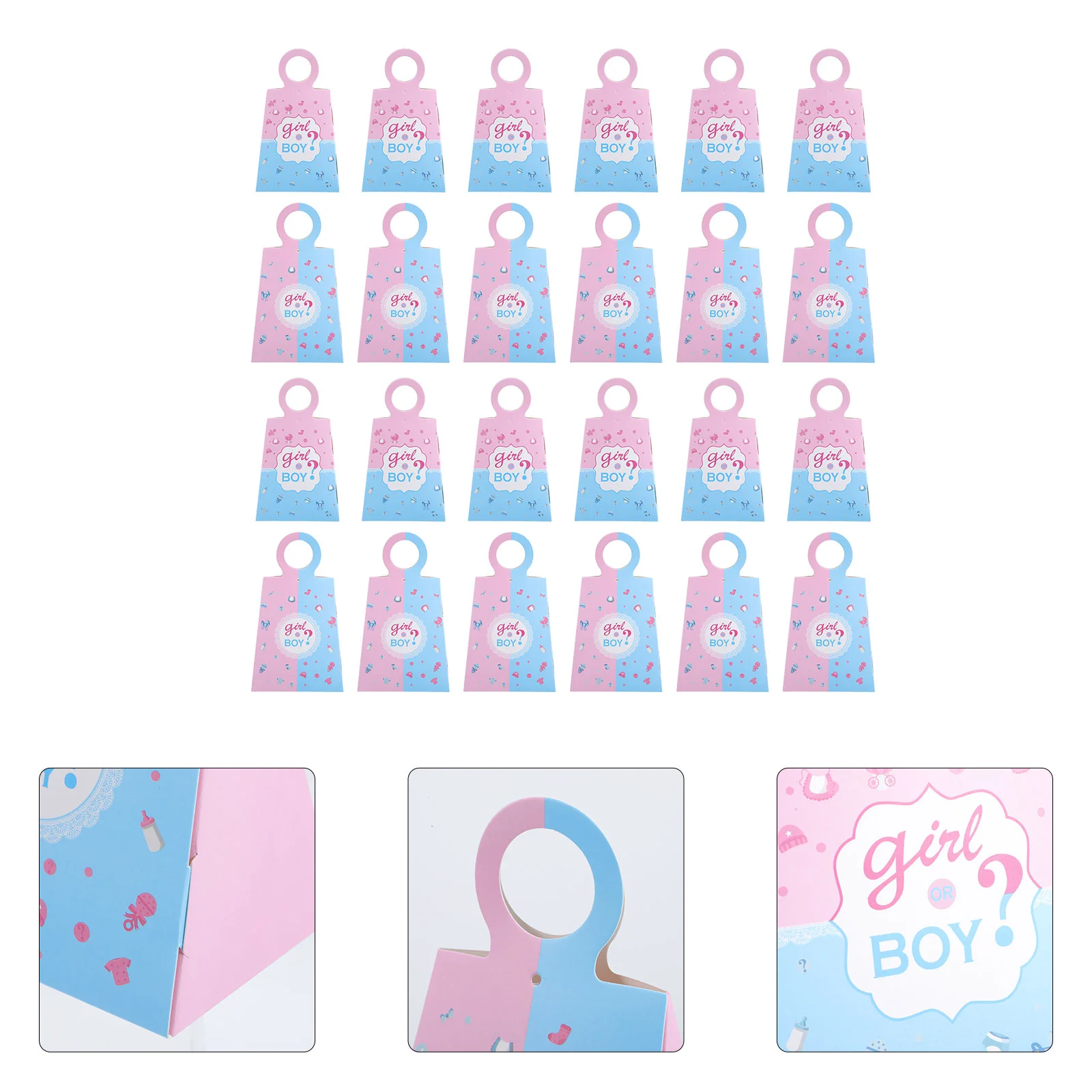 

24 Pcs Candy Box Gift Container Gender Reveal Decorations The Chocolate Case Paper Child Boxes