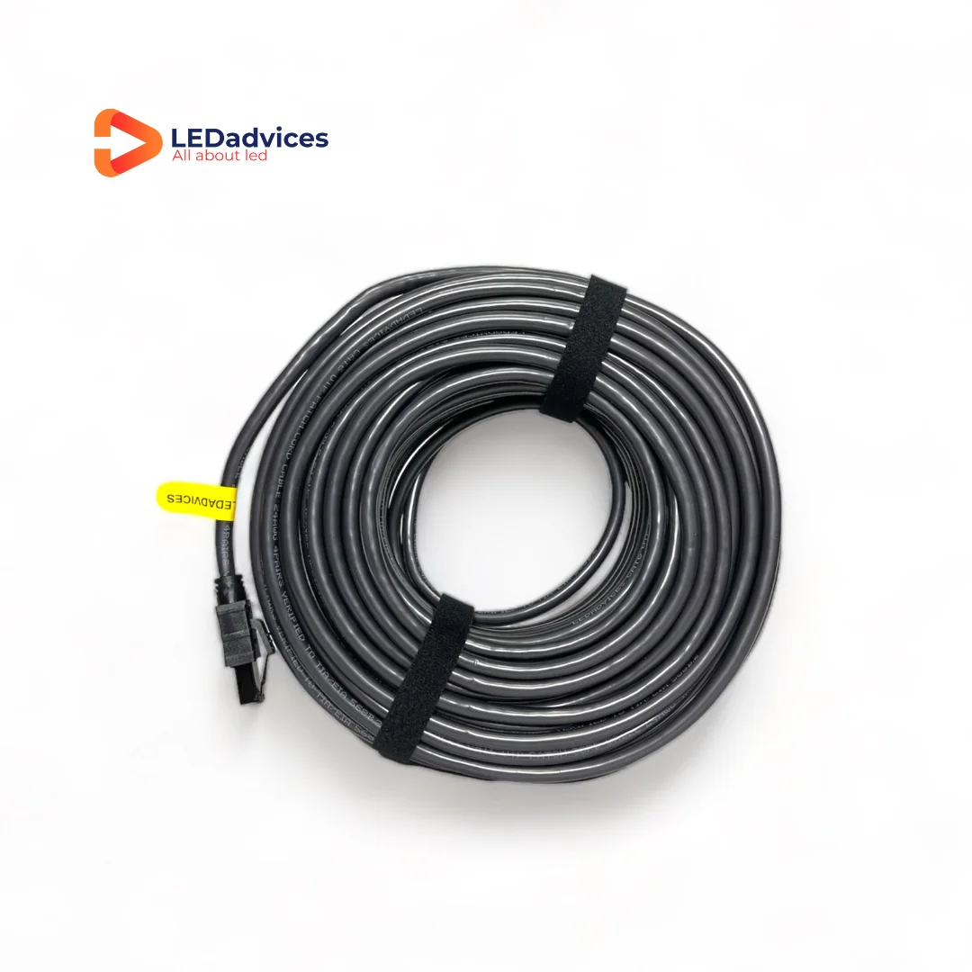 

LEDadvices 24AWG Ethernet-кабель, CAT6, 4 витые пары патч-корда RJ45 UTP для фотопанели, для мероприятий на охлаждении, 50u,30 м