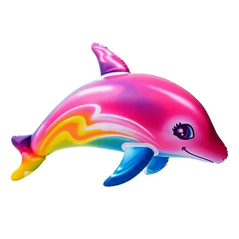 Inflatable Dolphin Shark Children Pool Party Toy Colorful Dolphin Floating Water Beach Sports Children Gift Inflatable Toy