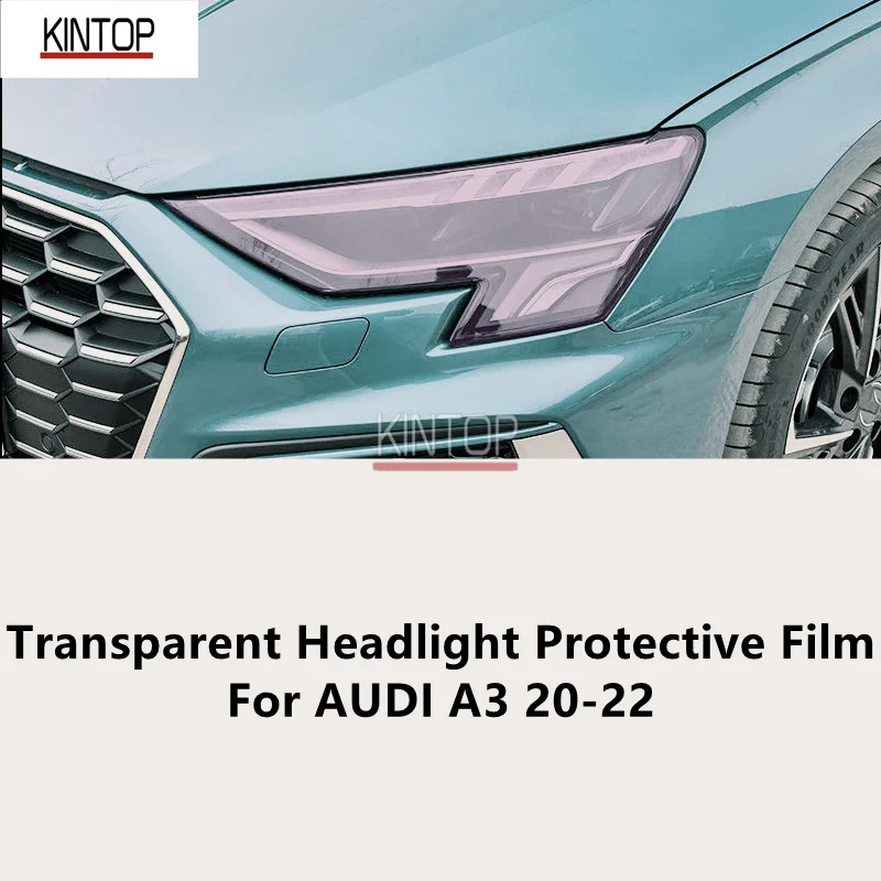 

For AUDI A3 20-22 TPU Transparent Headlight Protective Film, Headlight Protection, Film Modification