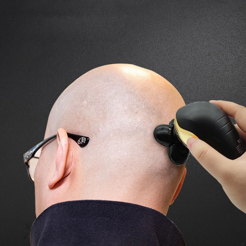 Five blade USB charging electric shaver, suitable for shaving bald heads, smooth shaving on the face and head