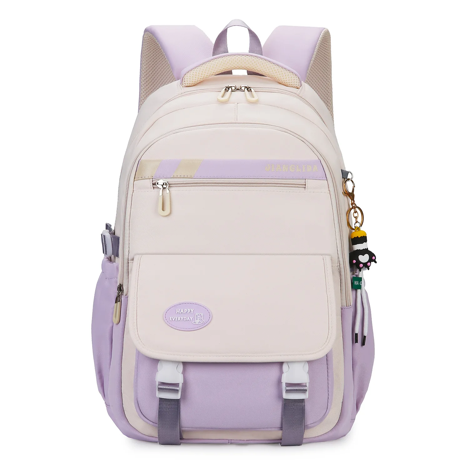 Multi-pocket Oxford High School Students Schoolbag College Middle School Girl Waterproof Bag Universal Laptop Travel Backpack