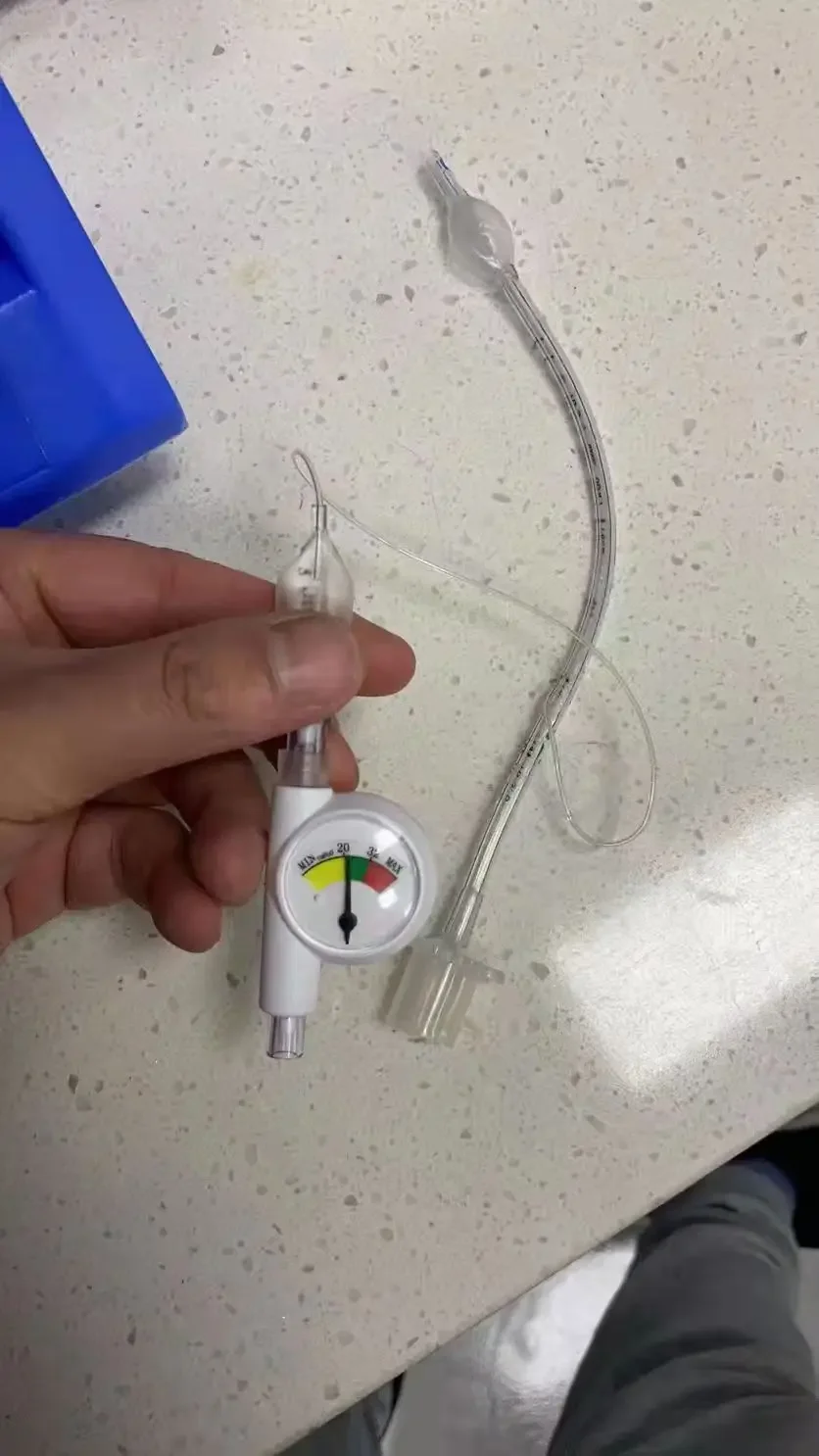 Endotracheal Intubation Balloon Pressure Gauge Saturation Detection Device for Pet Animal Anesthesia Machine Accessories Clinic for Pet Anesthesia Machine Accessories Pet Surgical Accessories Airbag Pressure Gauge