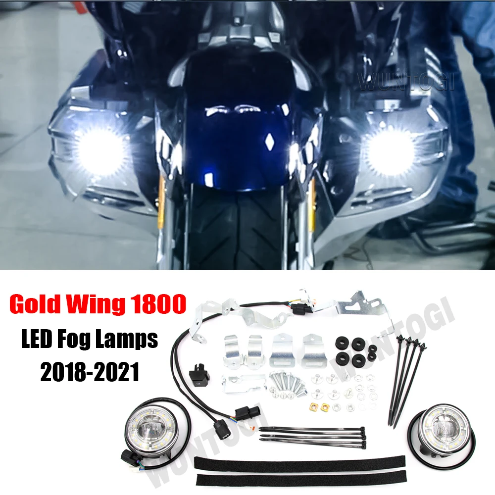 Per Honda Goldwing 1800 Led Fendinebbia Kit Gold Wing Tour Gl1800 Led Fendinebbia Strobe Gold Wing Dct Gold Wing Tour Dct 2018-2021