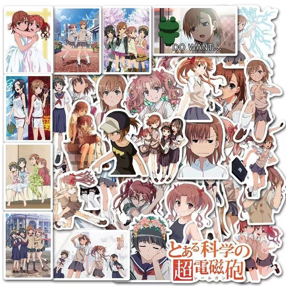 10/30/50Pcs Toaru Kagaku No Railgun T Stickers Girls Misaka Mikoto ...