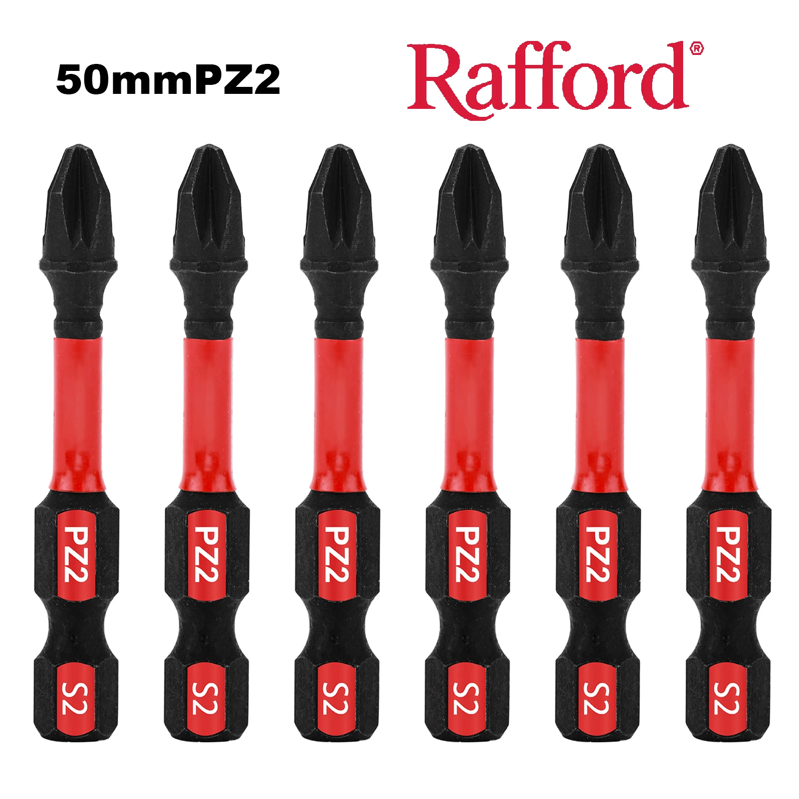Screwdriver bits set Rafford 2Inches Pozidriv #2 PZ2 impact tough S2 alloy steel