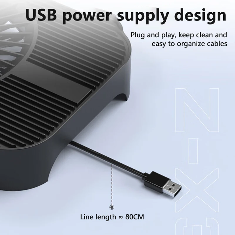 5V USB 박스 무선 라우터 냉각 쿨러, 선풍기 29cm PC 노트북 컴퓨터 냉각 라우터 냉각 베이스, 선풍기 브래킷 랙 선풍기 방열판
