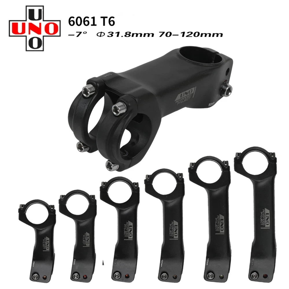 NewUNOMTBRoadBikeStem7DegreeUltralightAluminumAlloyHandlebar