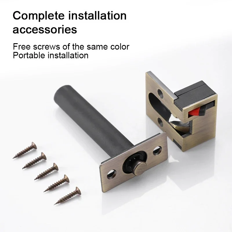 Hidden Safety Door Zinc Alloy Chain Lock Extruded Door Latch Anti-theft Door Lock Home Hotel Security Locks Hardware Accessories