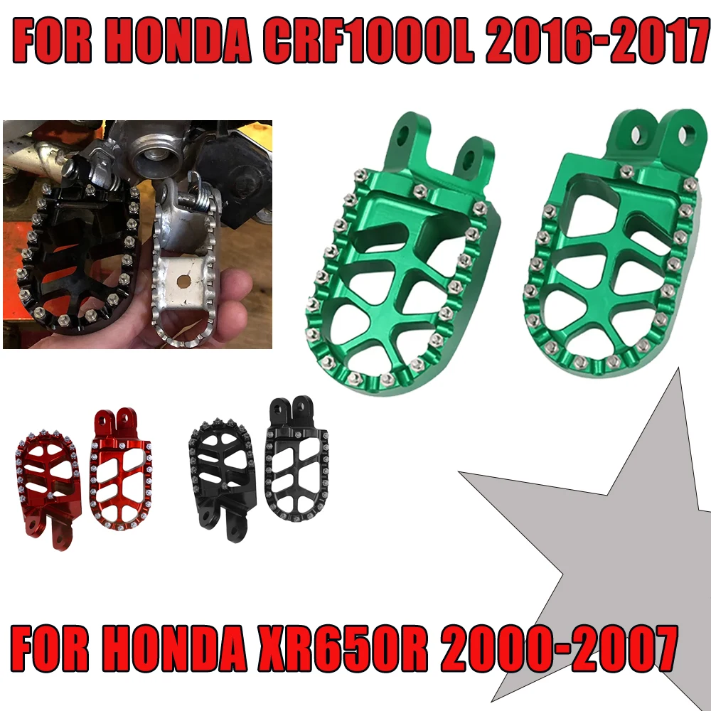 Accessories Footrest Footpegs Foot Pegs Pedal for HONDA CR 80 850 R CRM250 XR 250 400 600 650 R 650L CRF 1000 230 L 230L 1000L motorcycle accessories motorcycle foot pedals motorcycle footrests