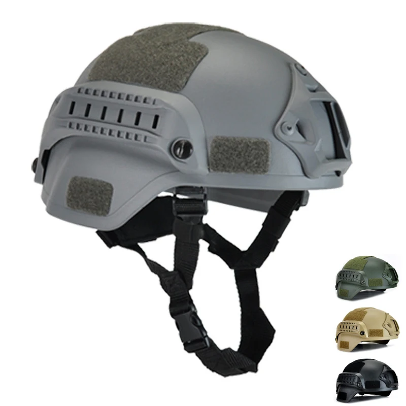 

Tactical Helmet MICH 2000 Style Airsoft Paintball Militar Cs Game Head Protector with NVG Mount and Side Rail Helmets