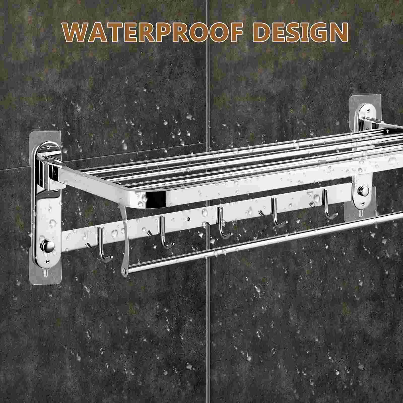 Self Adhesive Hooks 12 Pcs Transparent Square Wall Mount Screws Heavy Duty Clear Paper Holders Bath Towel Hanger Seamless Screw