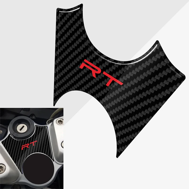 

3D Resin Motorcycle Carbon Fiber Stickers Top Triple Clamp Yoke Case for Bmw R1200RT R1200 RT R 1200 RT 2010 2011 2012 2013