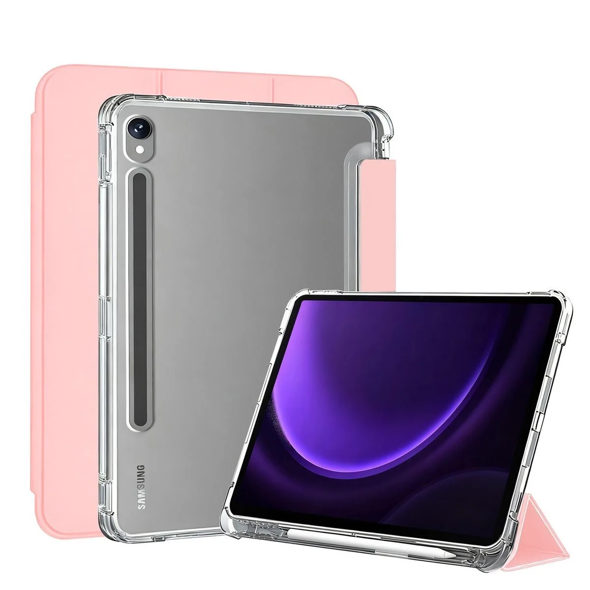 Matte Transparent Back Cover with S Pen Holder