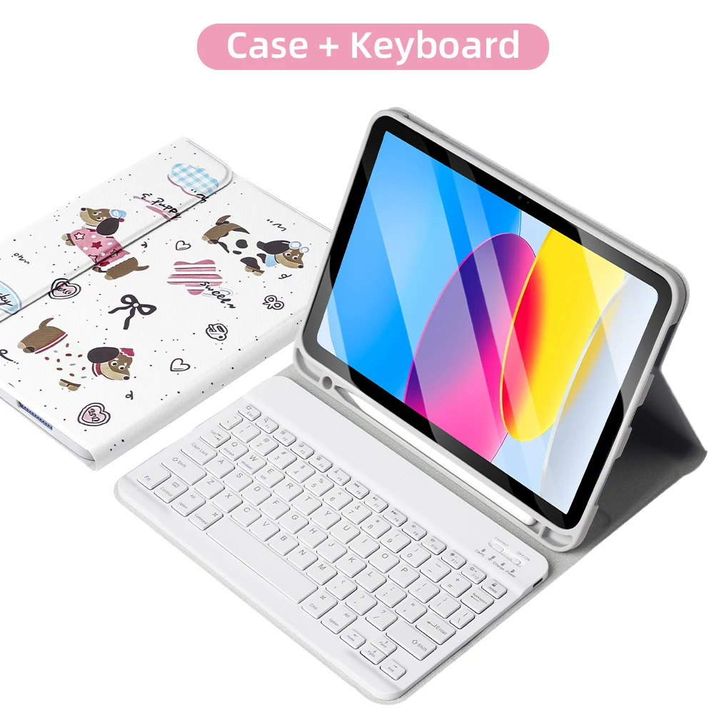 Premium Leather Keyboard Case with Pencil Holder