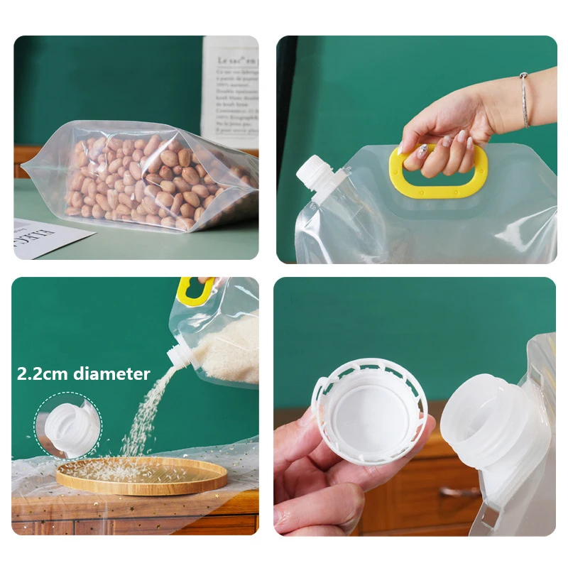 10 Pcs Kitchen Food Storage Bag Transparent Moisture-proof Sealed