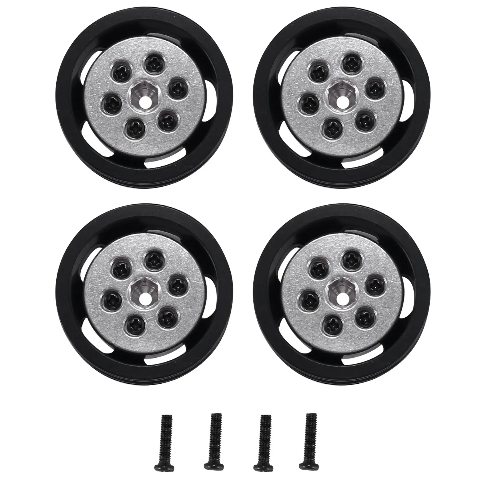 

Металлическая ступица обода колеса для WPL C14 C24 C34 B14 B24 JJRC Q61 Q62 4X4 4WD 1/16 обновленные детали для автомобилей и грузовиков на дистанционном управлении, черный