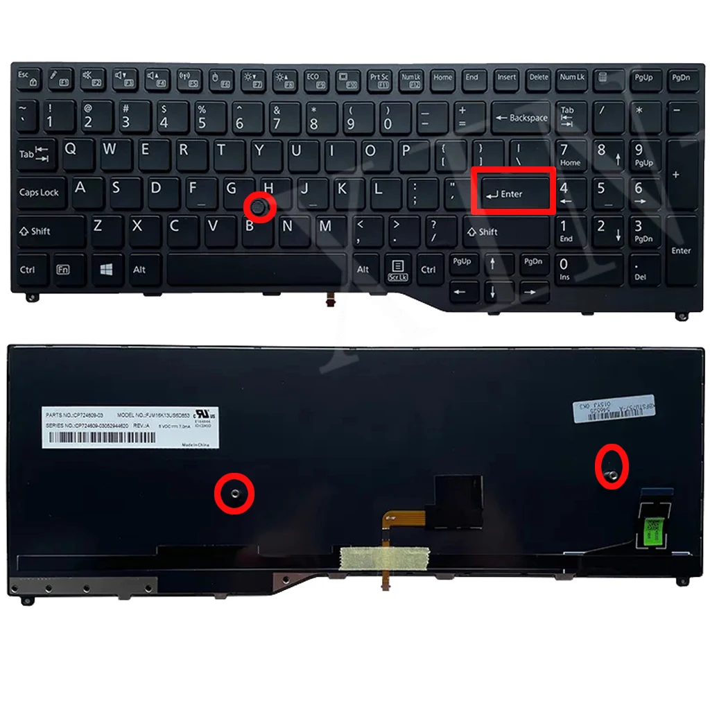 

Клавиатура для ноутбука Fujistu E459 E559 E558 E458 U759 U757 U758 с указателем