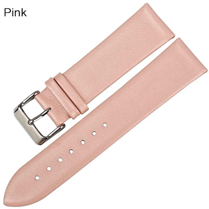 MAIKES Genuine Leather Black Watch Strap Bracelet Accessory