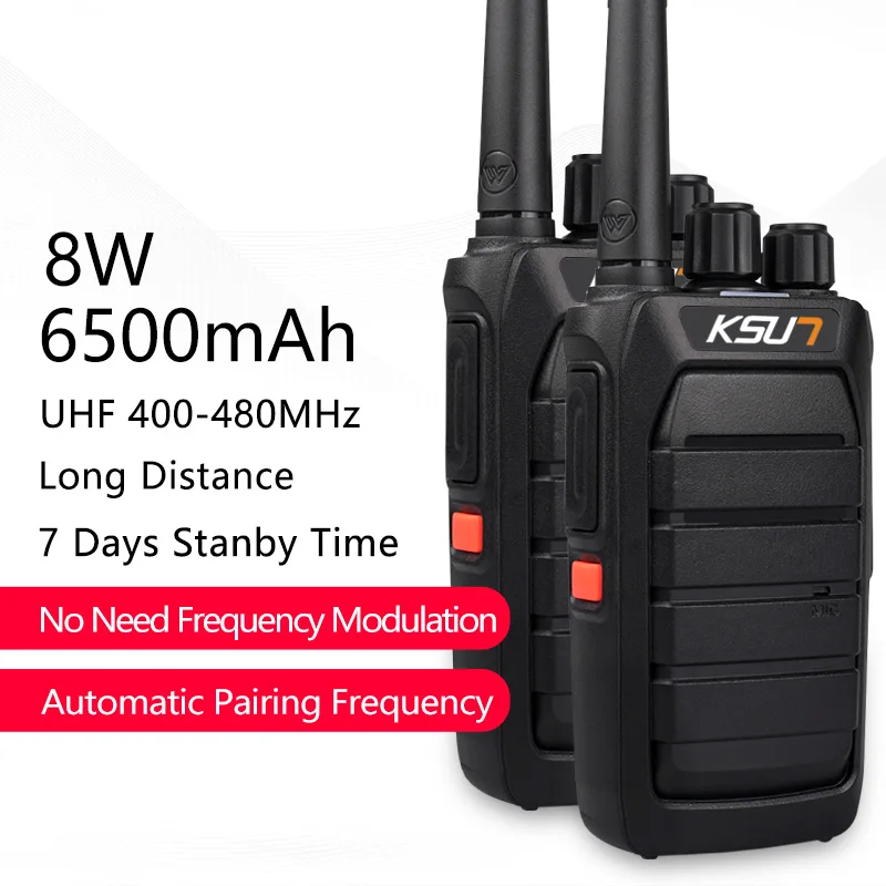 2Pcs Ksun Scanner Radio Ricevitore Pratico Walkie Talkie Professionale Ham Radio Bidirezionale Cb Dispositivo Di Comunicazione Ricetrasmettitore Uhf