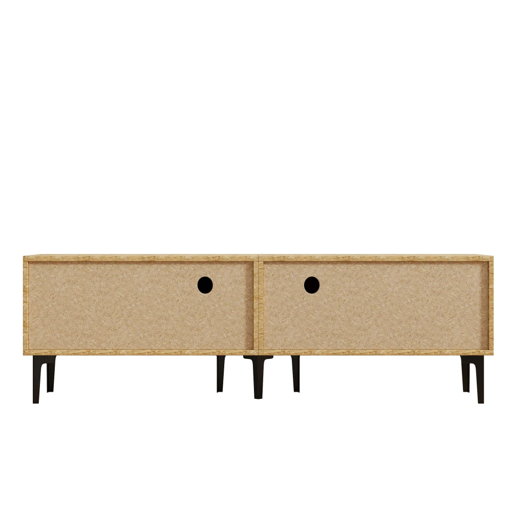 160 x 36,5 x 45 cm TV-Schrank mit 4 Fächern und 7 Stützbeinen, modernes minimalistisches Design, TV-Ständer, geeignet für 65-Zoll-Fernseher – Detail 23