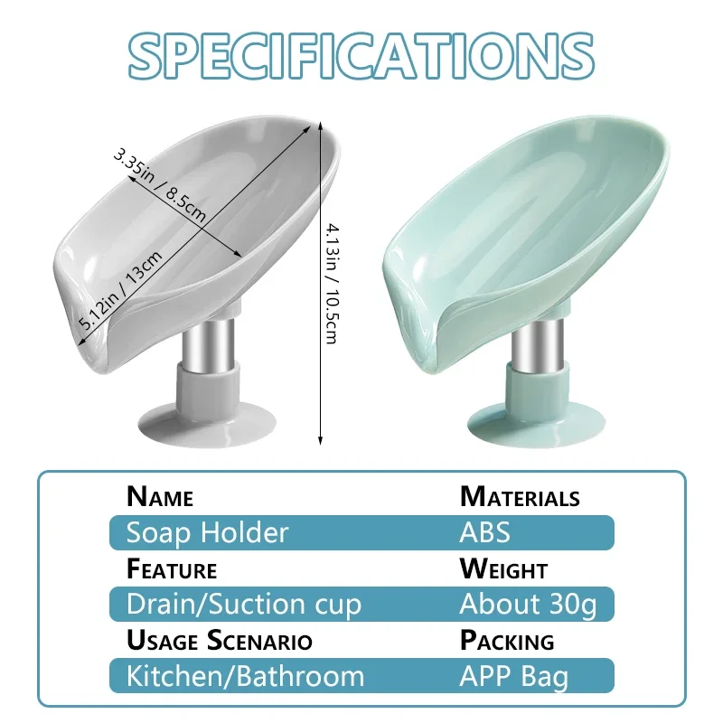 حامل صابون أوراق الشجر، مصفاة دش، طبق شفط، ملحقات الحمام الحديثة