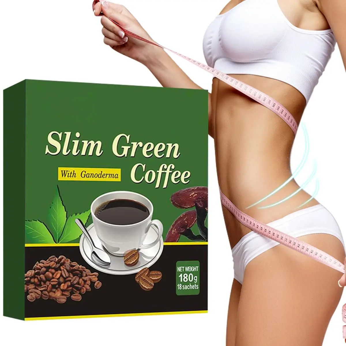 Weight Loss Pills Natural Green Coffee Bean Extract Powder 18 Pcs/Box